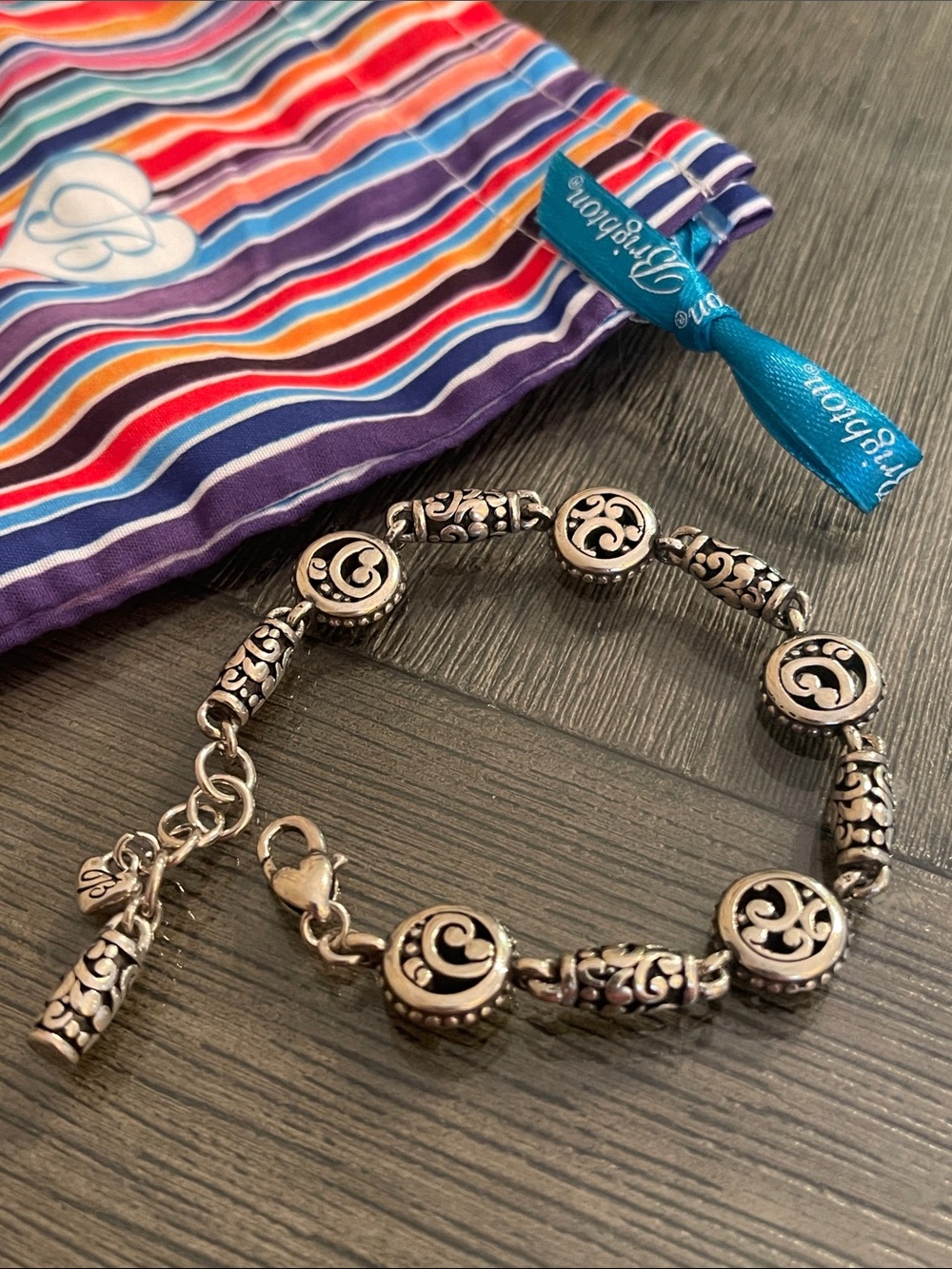 Brighton “Mission” Barrel & Round Disc Scroll Links